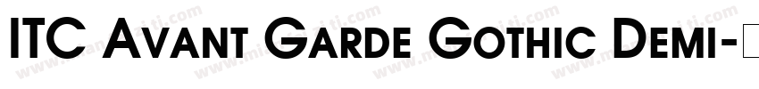 ITC Avant Garde Gothic Demi字体转换